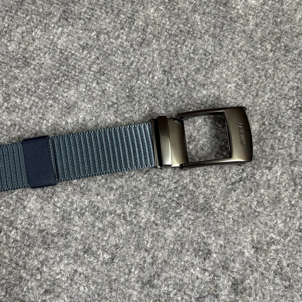Fairwin Web Belt Men's Blue Nylon Ratchet Automatic Buckle 52